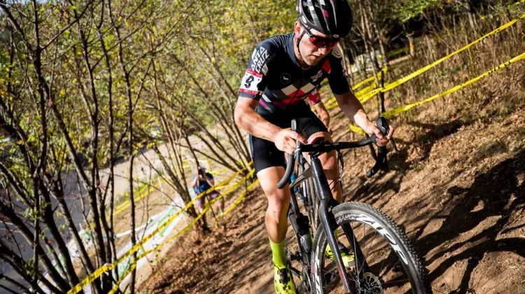 Tobin Ortenblad was an early animator. 2017 Trek CX Cup, Friday UCI C2. © J. Curtes / Cyclocross Magazine