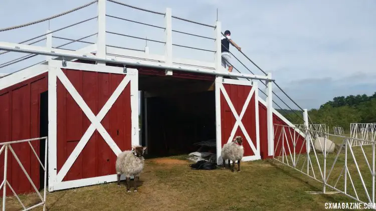 The flyover in Waterloo has been given a Wisconsin vibe. © Cyclocross Magazine 