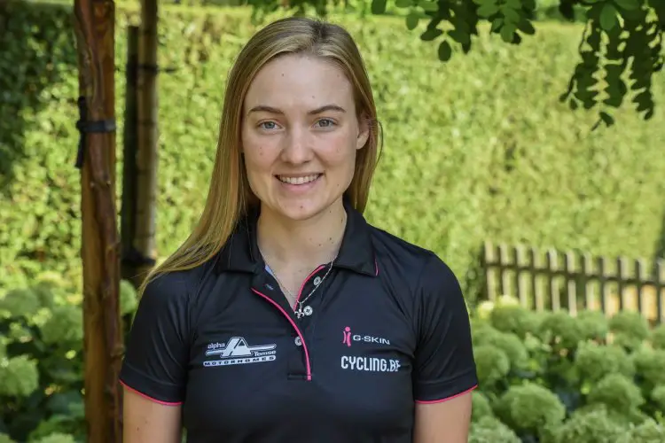 Elle Anderson, Cycling.be - Alpha Motorhomes Ladies team announcement. photo: courtesy