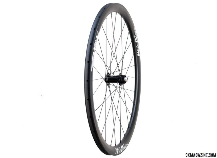 Atom Composites CR38 carbon tubular wheelset. © Cyclocross Magazine