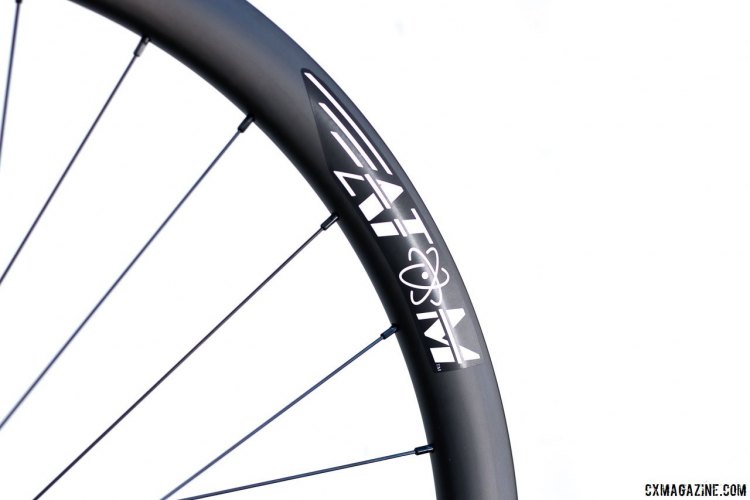 Atom Composites CR38 carbon tubular wheelset. © Cyclocross Magazine