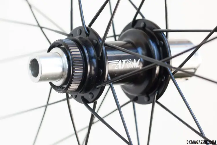 Atom Composites CR38 carbon tubular wheelset. © Cyclocross Magazine