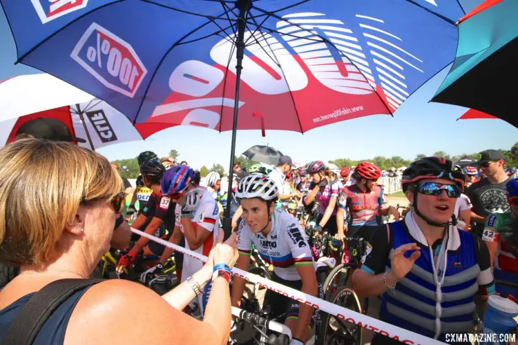 Hot weather is becoming more common during cyclocross season. Be prepared.. 2017 World Cup Waterloo Women.. © D. Mable / Cyclocross Magazine