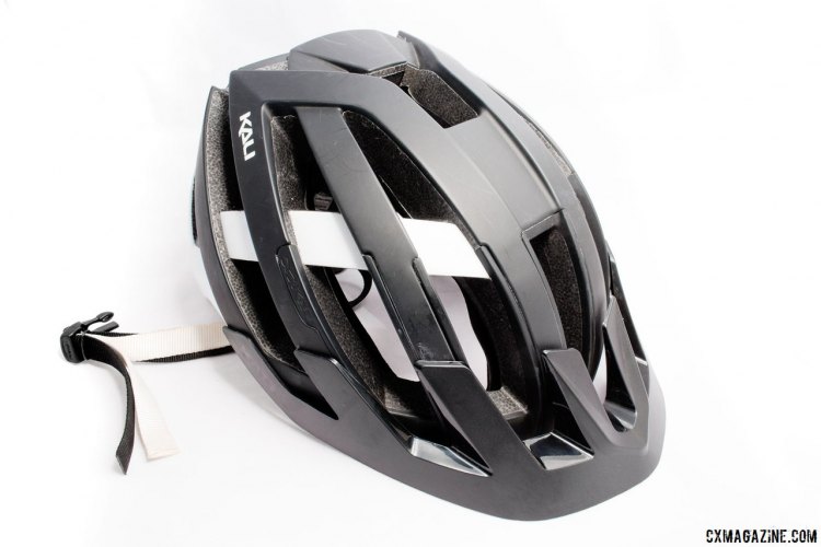 The $180 Kali Protectives Interceptor might be targeted at the enduro crowd, but the helmet features generous rear head protection and a removable visor if you don't want the enduro look. © Cyclocross Magazine