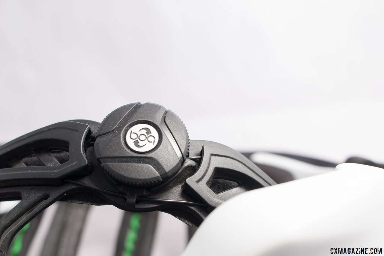 Kali Protectives Interceptor helmet relies on Boa dials for fit. There's just two sizes of helmets, but lots of adjustability. © Cyclocross Magazine