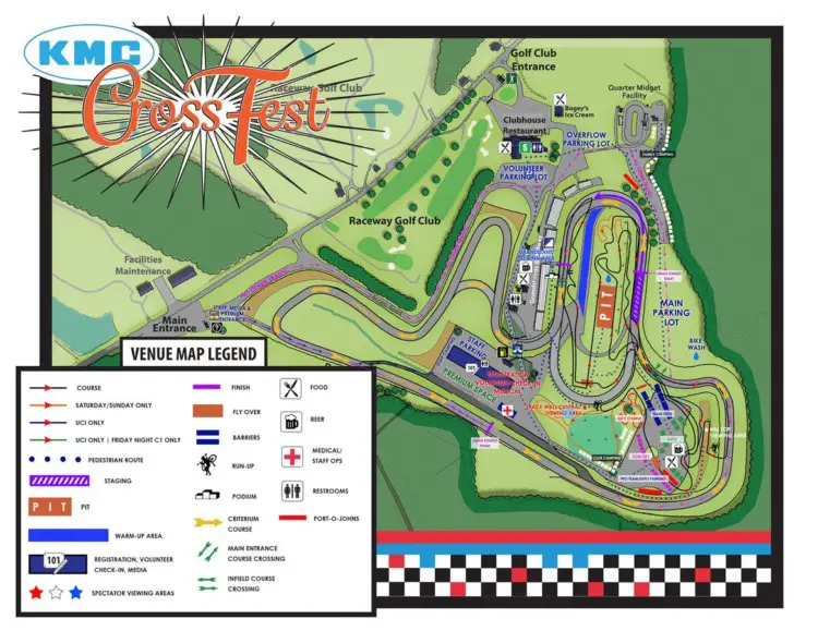 2017 KMC Cross Fest course map. photo: courtesy