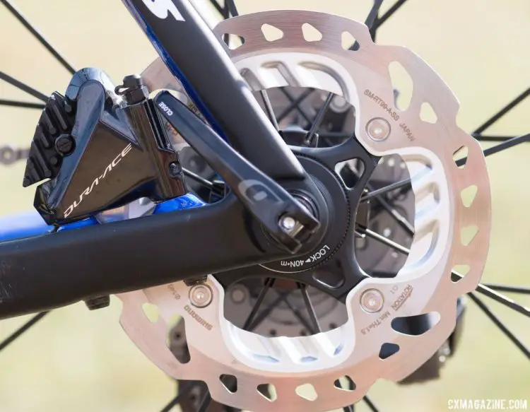 Mathieu van der Poel's Stevens Super Prestige cyclocross bike from 2017 Jingle Cross. © Cyclocross Magazine