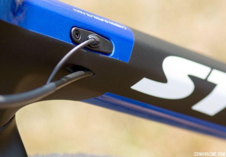 Mathieu van der Poel's Stevens Super Prestige cyclocross bike from 2017 Jingle Cross. © Cyclocross Magazine