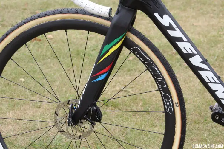 Sanne Cant's World Cup Waterloo-winning Stevens Super Prestige cyclocross bike. © Z. Schuster / Cyclocross Magazine