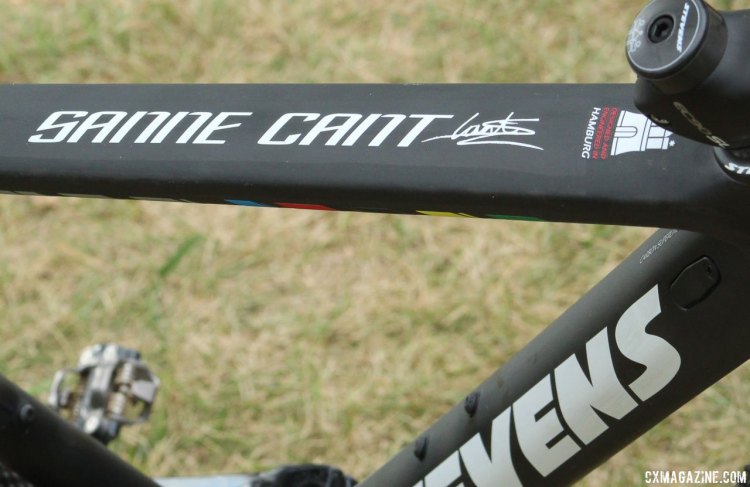 Sanne Cant's World Cup Waterloo-winning Stevens Super Prestige cyclocross bike. © Z. Schuster / Cyclocross Magazine