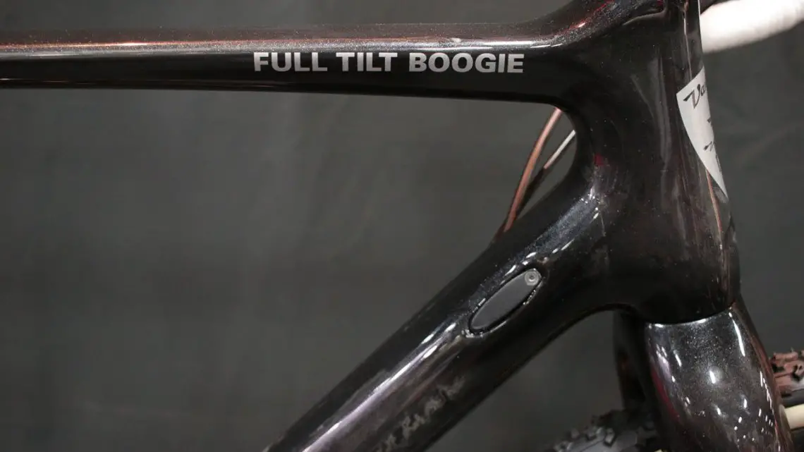 The updated 2018 Van Dessel Full Tilt Boogie carbon cyclocross bike has been one of our top-reviewed bikes due to its versatility and ride, and the updates should keep it up there. Interbike 2017 © Cyclocross Magazine