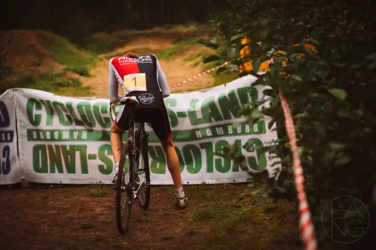 Although the laps were shorter than normal, the race was still tough. 2017 Cyclocross-Fest at Cyclocross-Land, Hamburg, Germany © Tobias Lang