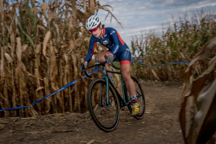 Megan Barr took home wins both days at GACX. 2017 Green Acres CX. © Todd Fawcett Photography