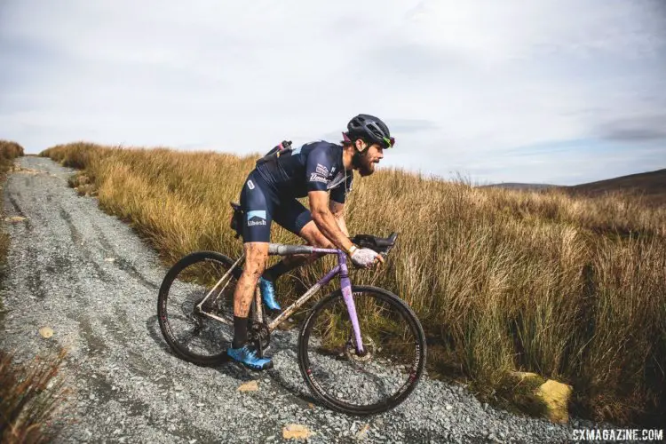 Riders need to make quick decisions about which path to take, especially decending Whernside. 2017 Three Peaks Cyclocross. © D. Monaghan / Cyclocross Magazine