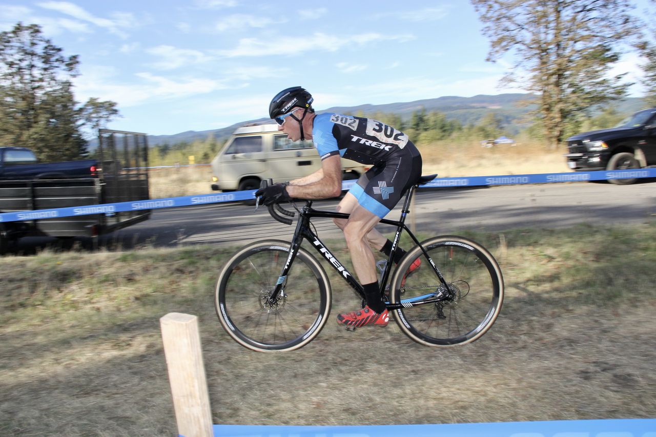 Trek's Shannon Skerrit showed his usual dominance in Men's Elite