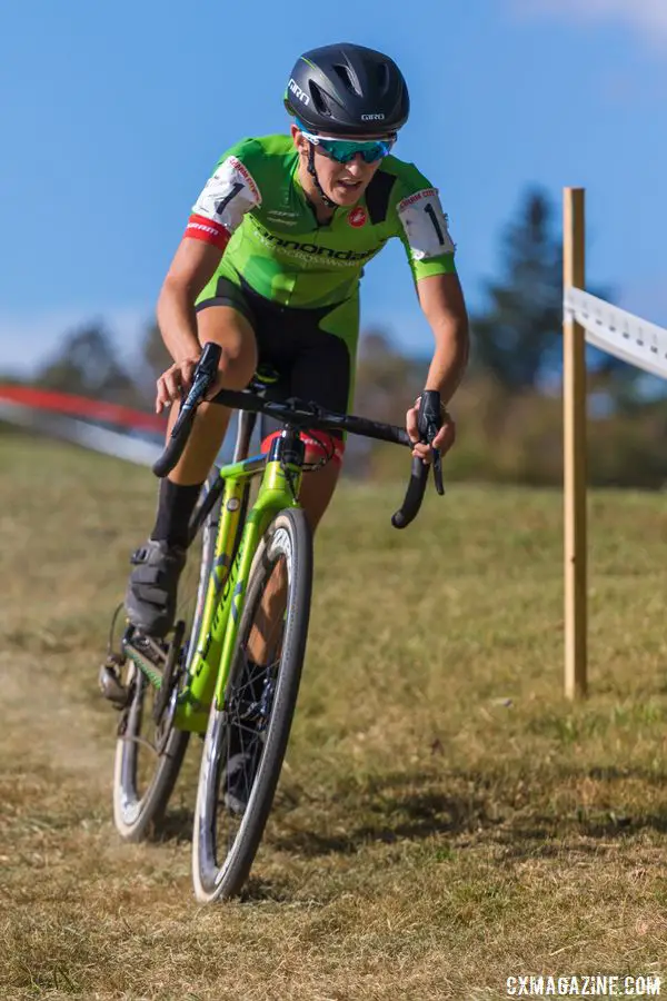 Kaitie Keough took the win at the 2017 Charm City Cross Day 1. © M. Colton / Cyclocross Magazine
