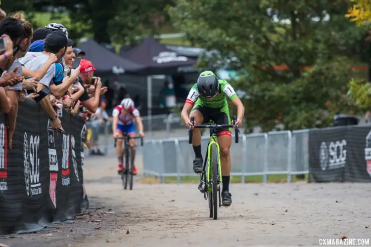 Kaitie Keough went back-to-back in Baltimore. 2017 Charm City Cross Day 2. © M. Colton / Cyclocross Magazine