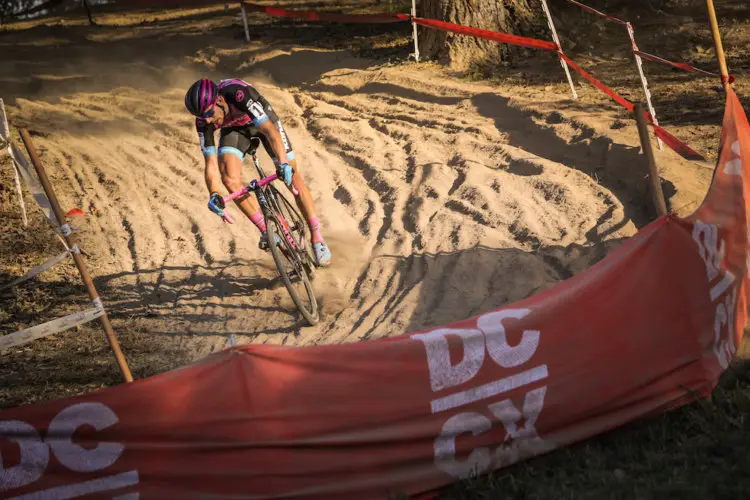 Kerry Werner took advantage of riding the sand to win on Sunday. 2017 DCCX Day 2. © Bruce Buckley Photo