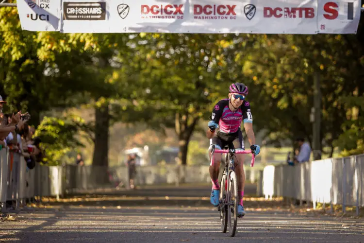 Kerry Werner comes across the line for his second win in as many days. 2017 DCCX Day 2. © Bruce Buckley Photo