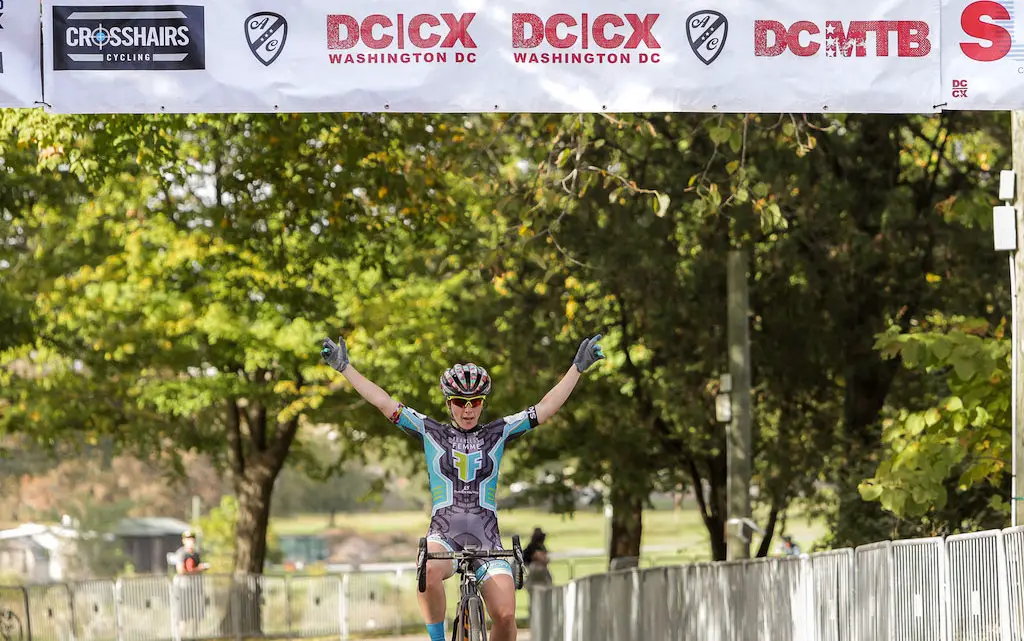 Kemmerer adds a third DCCX win, after winning in 2009, 2010. Elite Women, 2017 DCCX Day 1. © Bruce Buckley