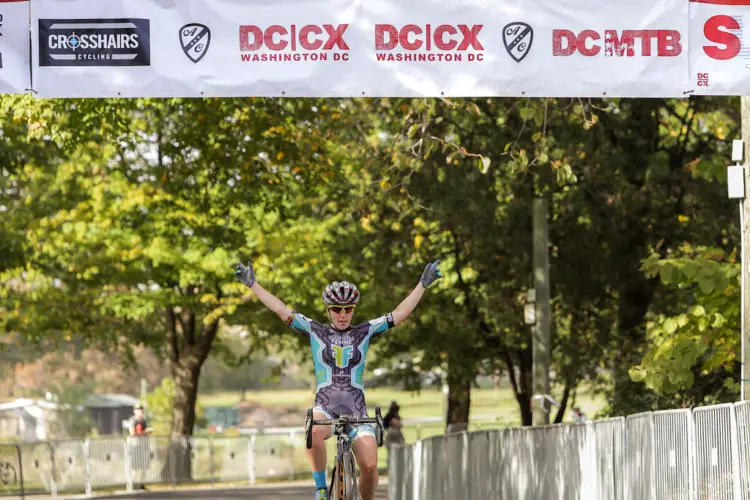 Kemmerer adds a third DCCX win, after winning in 2009, 2010. Elite Women, 2017 DCCX Day 1. © Bruce Buckley