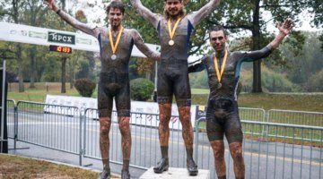 Men's podium. Smith, Kisseberth, Lindine. 2017 HPCX Day 2. photo: Jesus Rivera