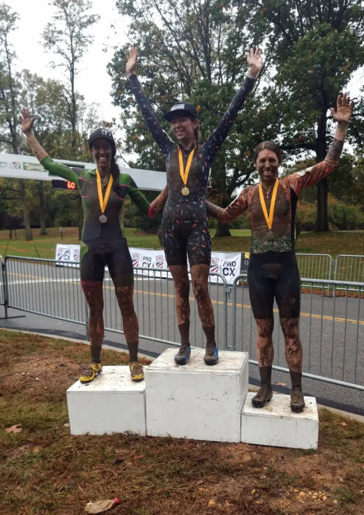 Women's podium. 2017 HPCX Day 2. photo: Jesus Rivera