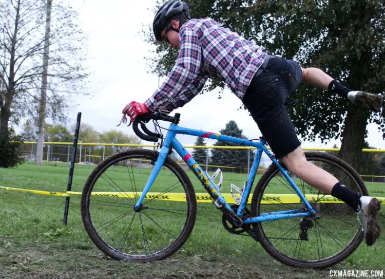 Max Ackermann made his return to cyclocross after a hiatus. 2017 Fitcherona Cross Omnium - McGaw Park. © Z. Schuster / Cyclocross Magazine