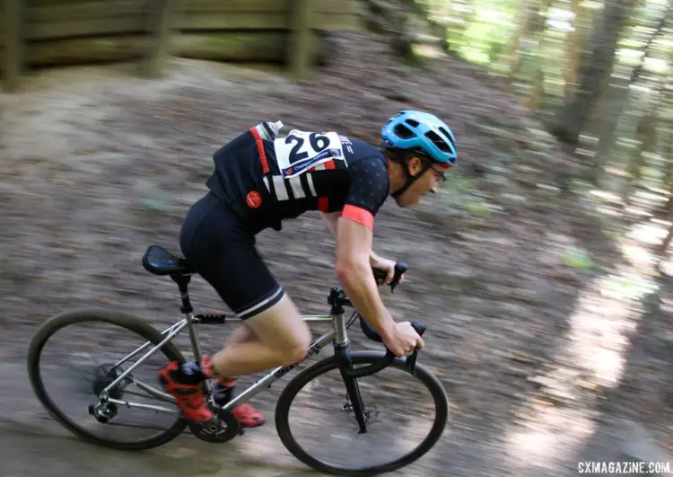 Pete Karinen was racing just his second-ever cyclocross race. 2017 Flyover Silver Creek. © Z. Schuster / Cyclocross Magazine