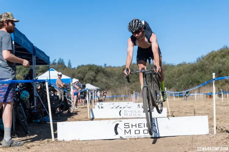 Current US Cup leader Tobin Ortenblad made the trip home and hopped his way to the win. 2017 Rock Lobster Cup, Wilder Ranch. © J. Vander Stucken / Cyclocross Magazine