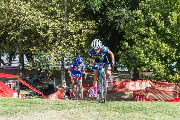 Courtenay McFadden attacks Nash. photo: Peloton sports