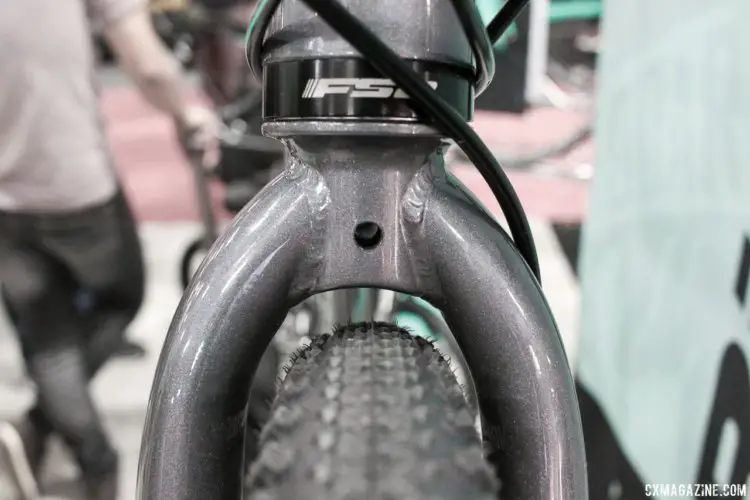 2018 Bianchi disc brake Orso is the company's affordable do-it-all bike, and replaces the Volpe Disc. Interbike 2017. © Cyclocross Magazine