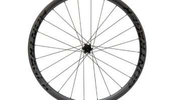 The $1,200, 1,616 gram Bontrager Aeolus 3 Tubeless-Ready Carbon Disc Clincher. © C. Lee / Cyclocross Magazine