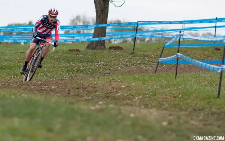 Two venues, two wins for Stephen Hyde in Cincinnati after he won at Harbin Park on Sunday. Elite Men, 2017 Cincinnati Cyclocross, Day 2, Harbin Park. © Cyclocross Magazine