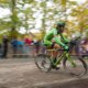 Curtis White used old school form in conditions in classic cyclocross conditions, stepping through to a top ten finish. 2017 Cincinnati Cyclocross, Day 1. © Cyclocross Magazine
