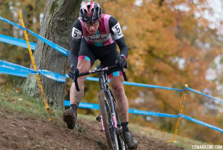 Jeremy Powers came back strong after a slow start to finish third. 2017 Cincinnati Cyclocross, Day 1. © Cyclocross Magazine