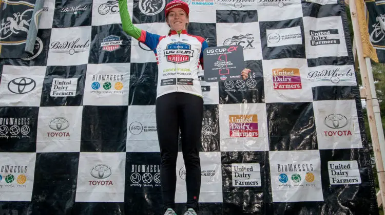 Kaitie Keough cemented her US Cup-CX lead over the weekend. 2017 Cincinnati Cyclocross, Day 2, Harbin Park. © Cyclocross Magazine