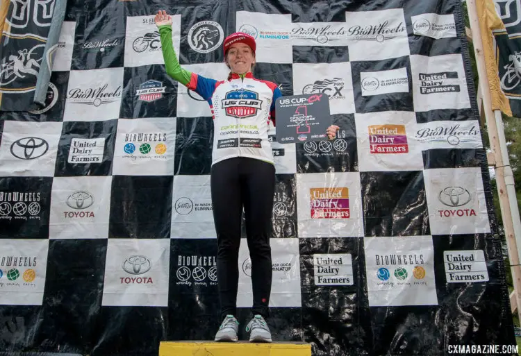 Kaitie Keough cemented her US Cup-CX lead over the weekend. 2017 Cincinnati Cyclocross, Day 2, Harbin Park. © Cyclocross Magazine