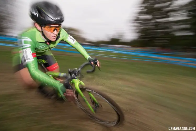 Kaitie Keough took third on Sunday, but retained her US Cup-CX lead. Elite Women, 2017 Cincinnati Cyclocross, Day 2, Harbin Park. © Cyclocross Magazine