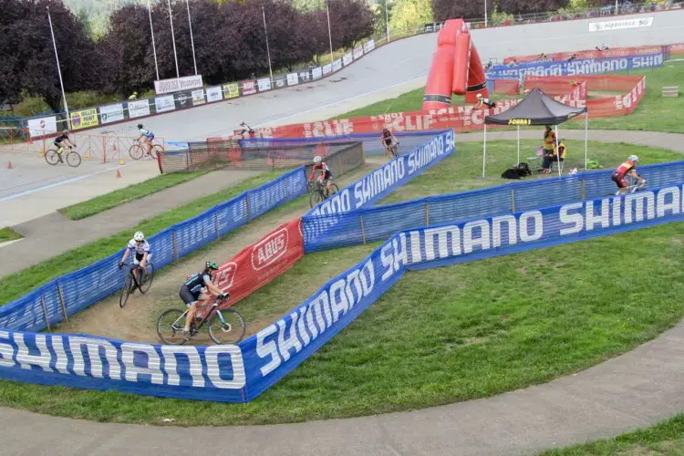 Into the Velodrome and back out. CX Crusade 2017 Day Two. Photo Mike Estes