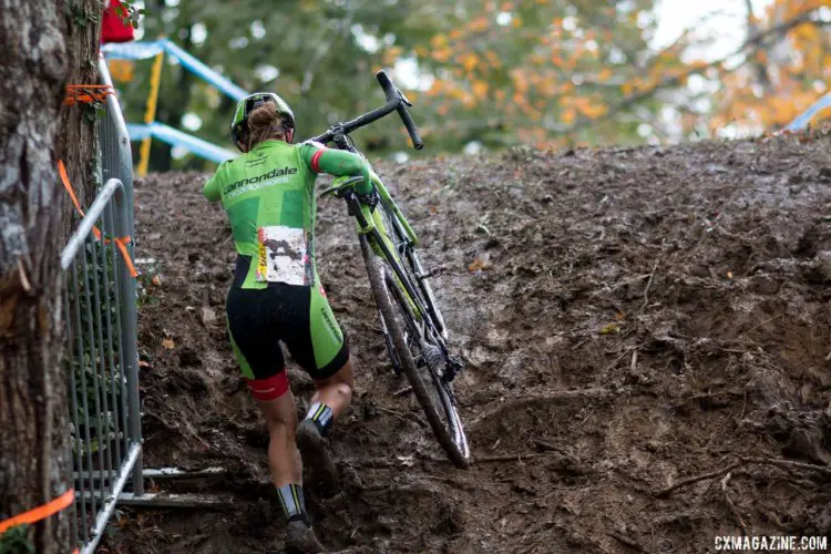 Kaitie Keough took a big step today in her chances of winning the $10k US Cup-CX prize. Elite Women, 2017 Cincinnati Cyclocross, Day 1. © Cyclocross Magazine