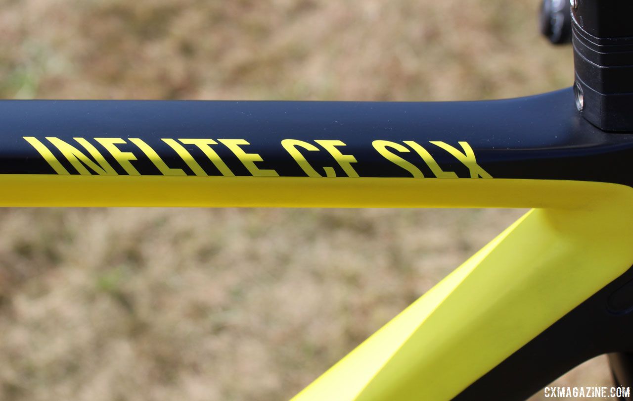 The carbon disc Inflite CF SLX comes with a snappy yellow and black paint scheme. Lucie Chainel s Canyon Inflite 2017 World Cup Waterloo. Z. Schuster Cyclocross Magazine Cyclocross Magazine