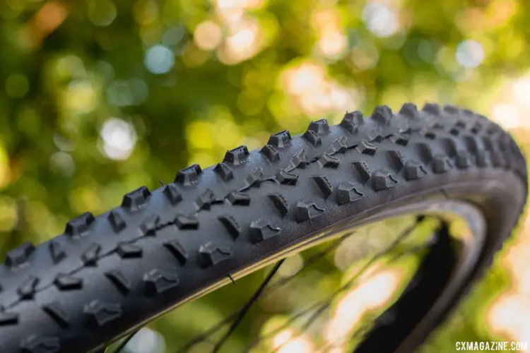 The Specialized Terra is all grown up, with taller, more aggressive knobs. The older version was, in our opinion, a decent all-around tire, but the new one looks to be decidedly more mud-oriented. © A. Yee / Cyclocross Magazine