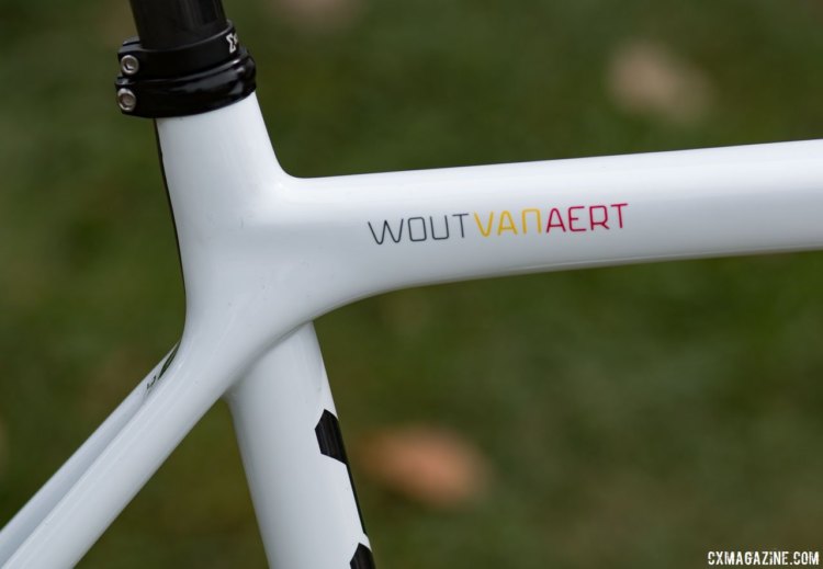 Wout van Aert's carbon Felt cyclocross bike. © Cyclocross Magazine