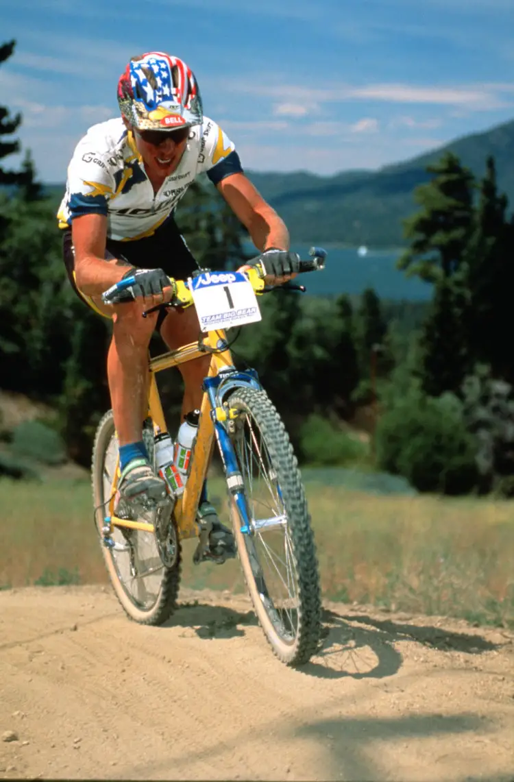 John Tomac during his mountain bike racing days. © Mark Dawson