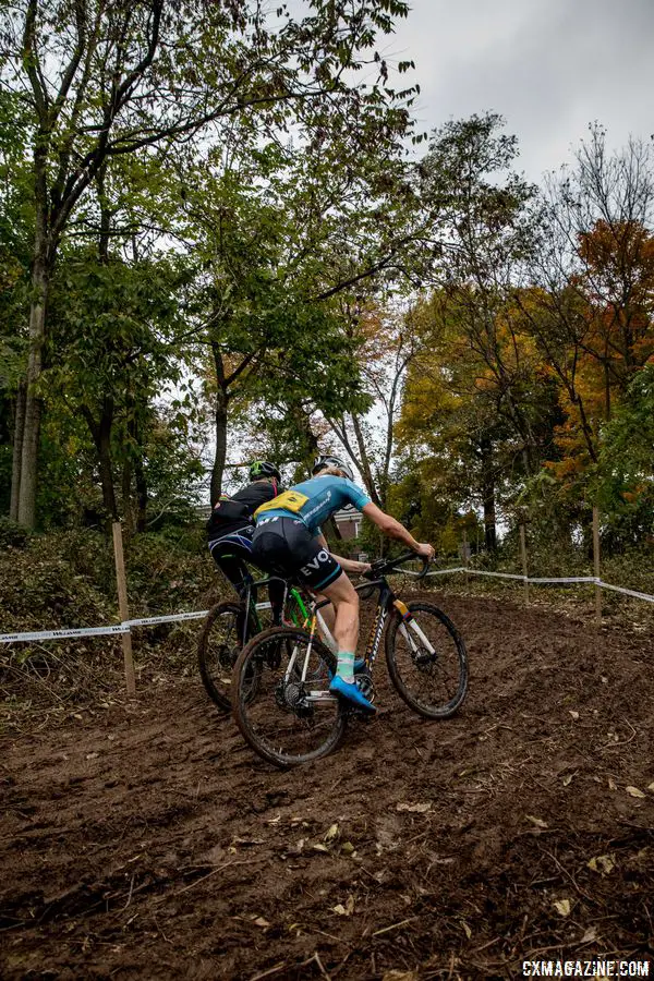 If this climb stays muddy, traction may be hard to find. 2017 Derby City Cup. © D. Perker / Cyclocross Magazine