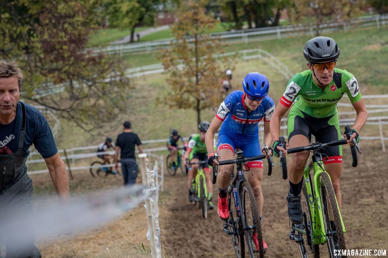 There is one last climb out of the bowl before reaching Pit 2. 2017 Derby City Cup. © D. Perker / Cyclocross Magazine
