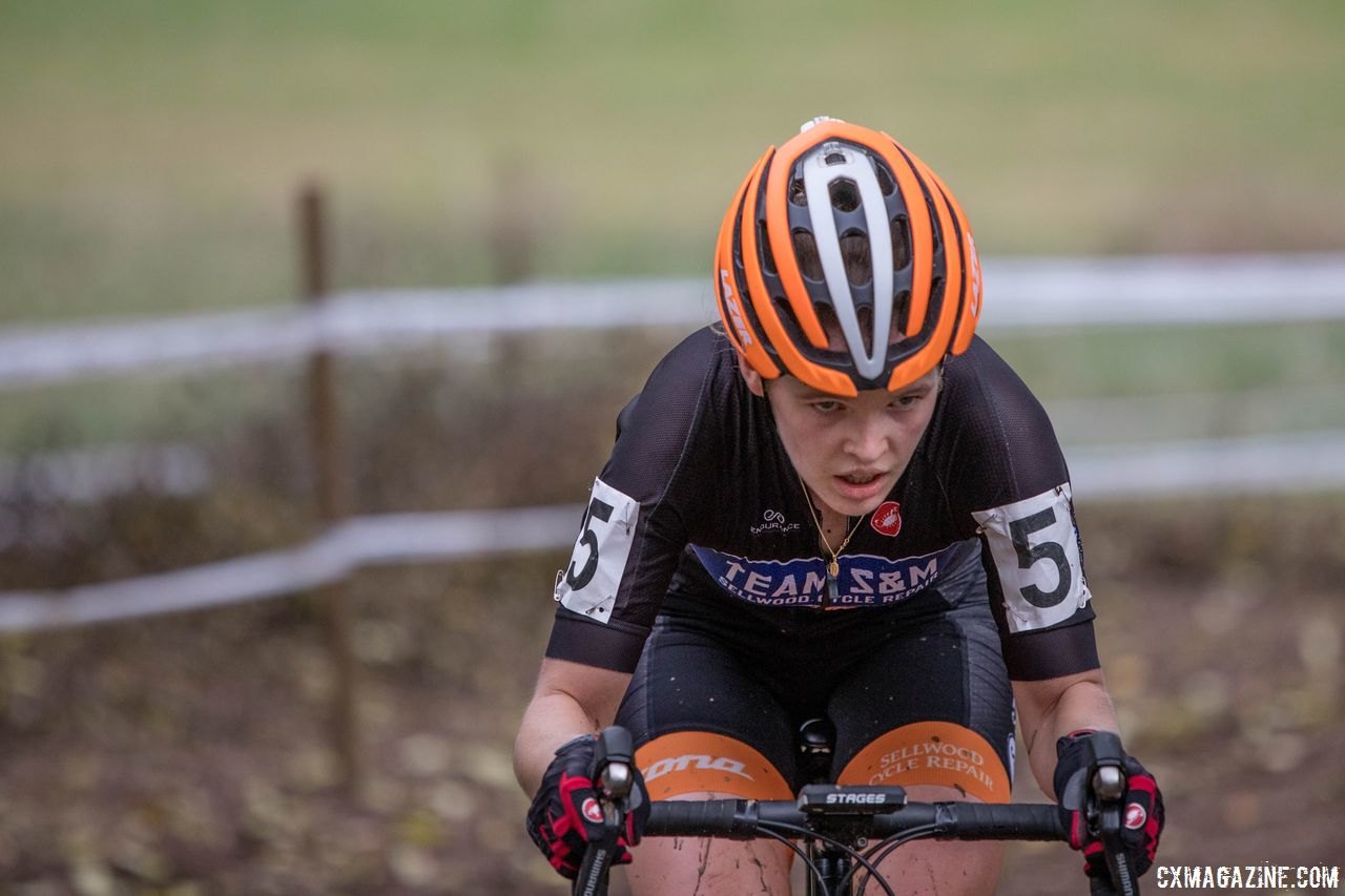 Clara Honsinger is the latest star to come out of Oregon's Cyclocross Crusade. 2017 Pan-American Championships. © D. Perker / Cyclocross Magazine