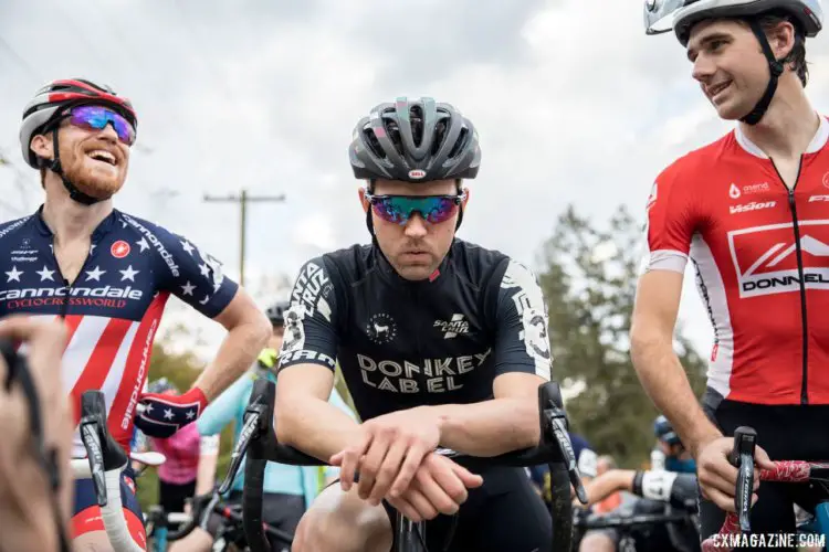 Riders wait for 60 minutes on the course at Joe Creason Park. 2017 Pan-American Championships. © D. Perker / Cyclocross Magazine