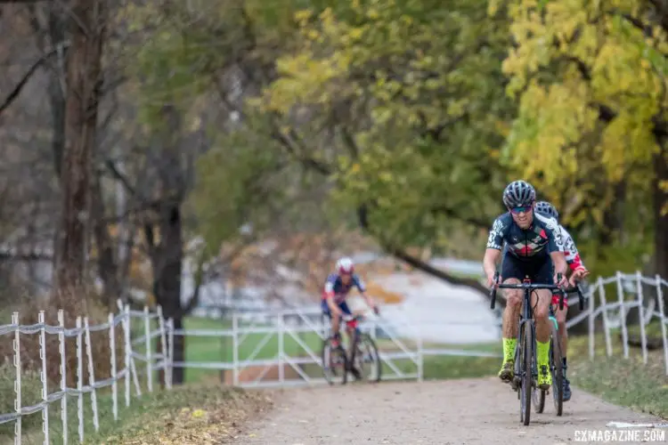 Ortenblad and Van den Ham had an advantage early on. 2017 Pan-American Championships. © D. Perker / Cyclocross Magazine